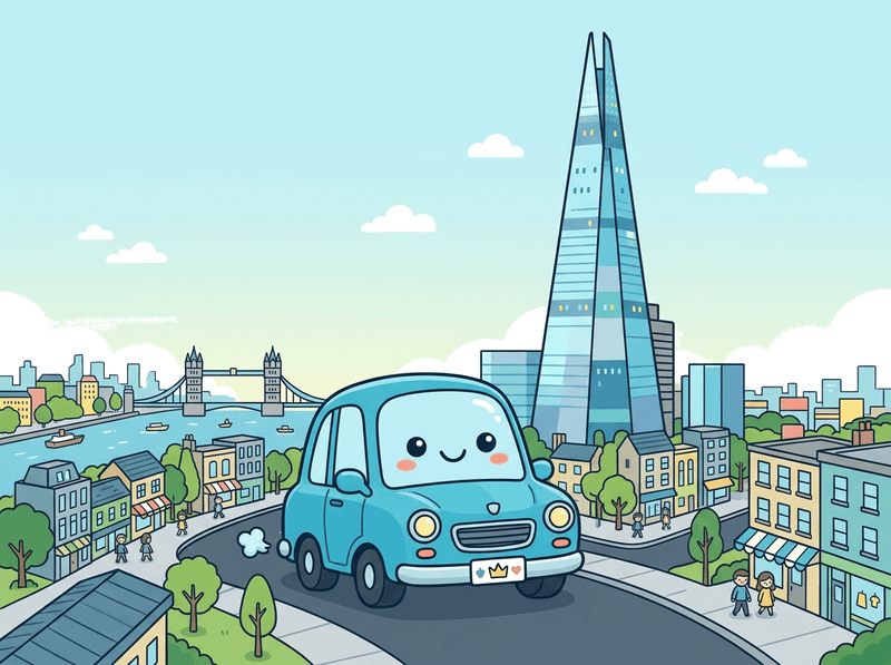 Illustration of a London landmark near Southwark