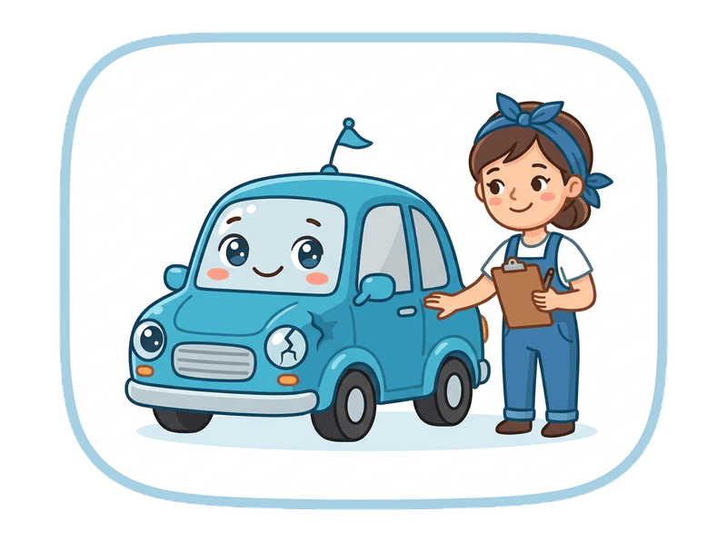 Illustration of accident damaged vehicles service by Scrap Car Crystal Palace